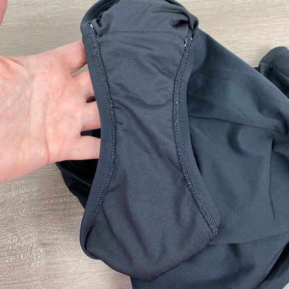 Kate Spade Black Scalloped Bandeau One Piece Swimsuit Sz.L - Picture 13 of 14